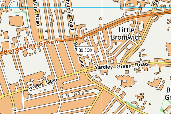 B9 5QX map - OS VectorMap District (Ordnance Survey) B9 5QX map - OS VectorMap District (Ordnance Survey)