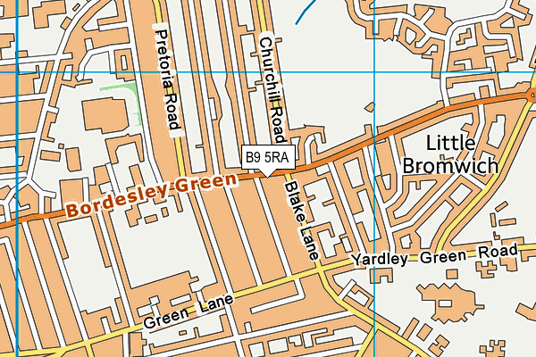 B9 5RA map - OS VectorMap District (Ordnance Survey) B9 5RA map - OS VectorMap District (Ordnance Survey)