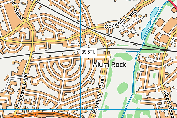 B9 5TU map - OS VectorMap District (Ordnance Survey) B9 5TU map - OS VectorMap District (Ordnance Survey)