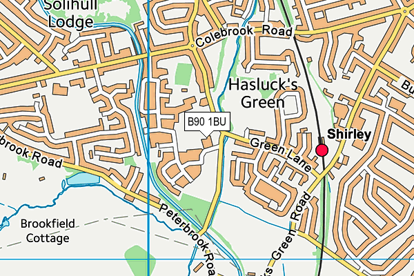 B90 1BU map - OS VectorMap District (Ordnance Survey) B90 1BU map - OS VectorMap District (Ordnance Survey)