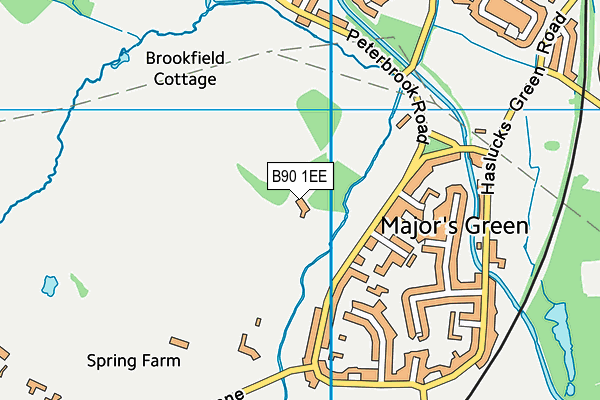 B90 1EE map - OS VectorMap District (Ordnance Survey) B90 1EE map - OS VectorMap District (Ordnance Survey)
