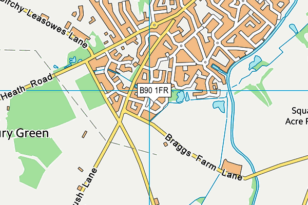 B90 1FR map - OS VectorMap District (Ordnance Survey) B90 1FR map - OS VectorMap District (Ordnance Survey)