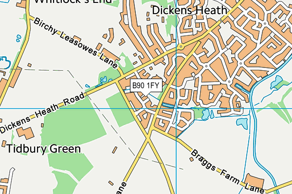 B90 1FY map - OS VectorMap District (Ordnance Survey) B90 1FY map - OS VectorMap District (Ordnance Survey)