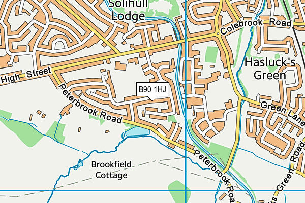 B90 1HJ map - OS VectorMap District (Ordnance Survey) B90 1HJ map - OS VectorMap District (Ordnance Survey)