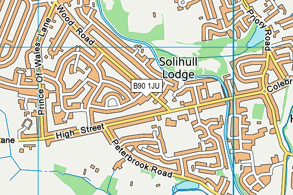 B90 1JU map - OS VectorMap District (Ordnance Survey) B90 1JU map - OS VectorMap District (Ordnance Survey)