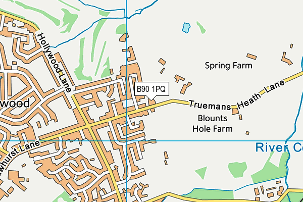B90 1PQ map - OS VectorMap District (Ordnance Survey) B90 1PQ map - OS VectorMap District (Ordnance Survey)
