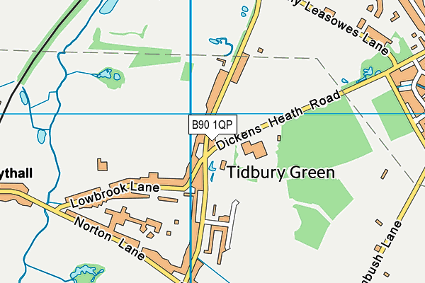 B90 1QP map - OS VectorMap District (Ordnance Survey) B90 1QP map - OS VectorMap District (Ordnance Survey)
