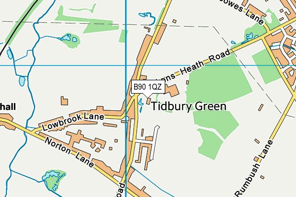 B90 1QZ map - OS VectorMap District (Ordnance Survey) B90 1QZ map - OS VectorMap District (Ordnance Survey)