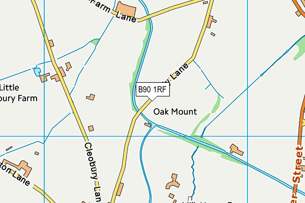 B90 1RF map - OS VectorMap District (Ordnance Survey) B90 1RF map - OS VectorMap District (Ordnance Survey)