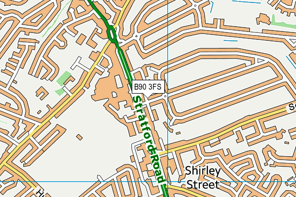B90 3FS map - OS VectorMap District (Ordnance Survey) B90 3FS map - OS VectorMap District (Ordnance Survey)