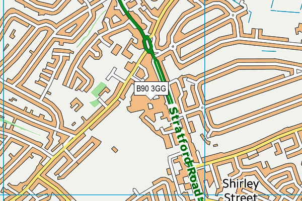 B90 3GG map - OS VectorMap District (Ordnance Survey) B90 3GG map - OS VectorMap District (Ordnance Survey)