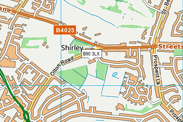 B90 3LX map - OS VectorMap District (Ordnance Survey) B90 3LX map - OS VectorMap District (Ordnance Survey)