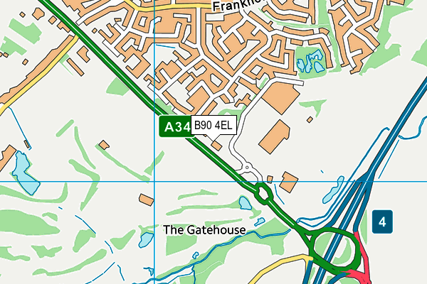 B90 4EL map - OS VectorMap District (Ordnance Survey) B90 4EL map - OS VectorMap District (Ordnance Survey)