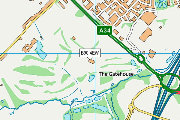 B90 4EW map - OS VectorMap District (Ordnance Survey) B90 4EW map - OS VectorMap District (Ordnance Survey)