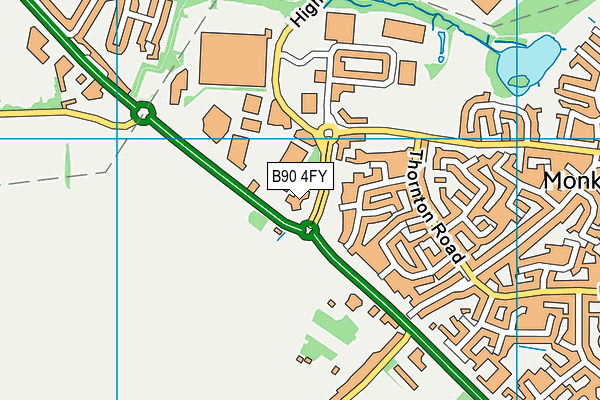 B90 4FY map - OS VectorMap District (Ordnance Survey) B90 4FY map - OS VectorMap District (Ordnance Survey)