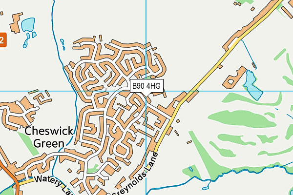 B90 4HG map - OS VectorMap District (Ordnance Survey) B90 4HG map - OS VectorMap District (Ordnance Survey)