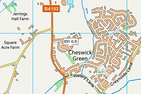 B90 4LB map - OS VectorMap District (Ordnance Survey) B90 4LB map - OS VectorMap District (Ordnance Survey)