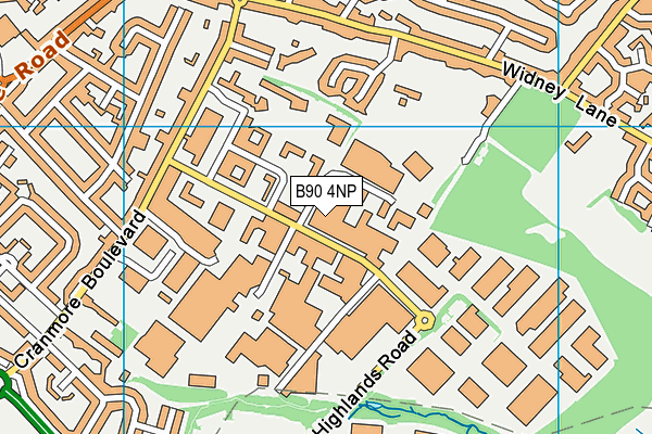 B90 4NP map - OS VectorMap District (Ordnance Survey) B90 4NP map - OS VectorMap District (Ordnance Survey)