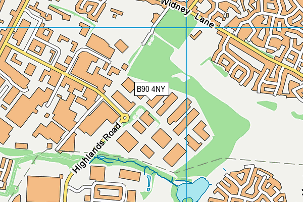 B90 4NY map - OS VectorMap District (Ordnance Survey) B90 4NY map - OS VectorMap District (Ordnance Survey)