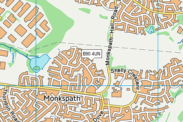 B90 4UN map - OS VectorMap District (Ordnance Survey) B90 4UN map - OS VectorMap District (Ordnance Survey)
