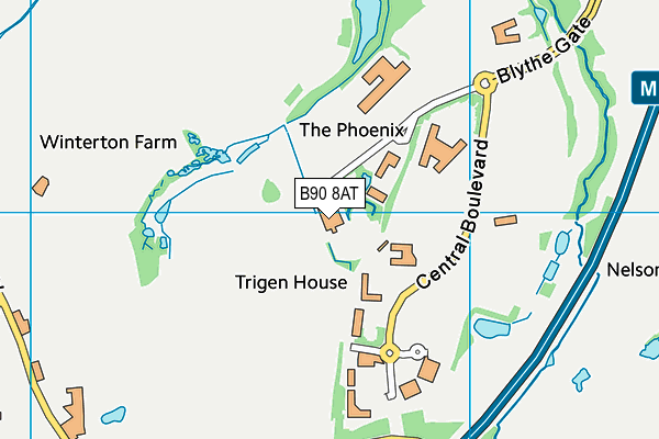 B90 8AT map - OS VectorMap District (Ordnance Survey) B90 8AT map - OS VectorMap District (Ordnance Survey)