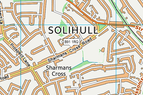 B91 1RQ map - OS VectorMap District (Ordnance Survey) B91 1RQ map - OS VectorMap District (Ordnance Survey)