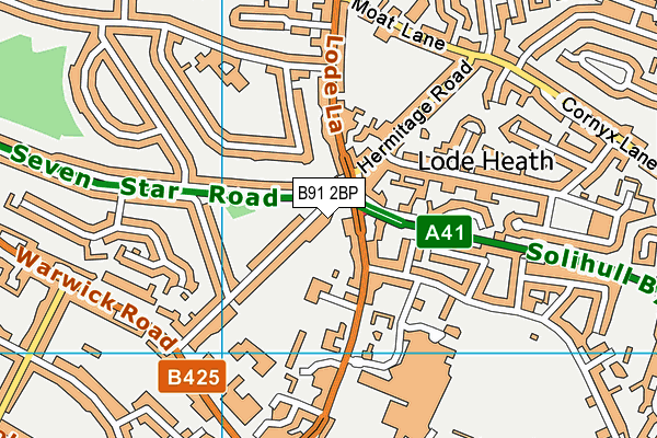 B91 2BP map - OS VectorMap District (Ordnance Survey) B91 2BP map - OS VectorMap District (Ordnance Survey)