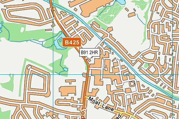 B91 2HR map - OS VectorMap District (Ordnance Survey) B91 2HR map - OS VectorMap District (Ordnance Survey)