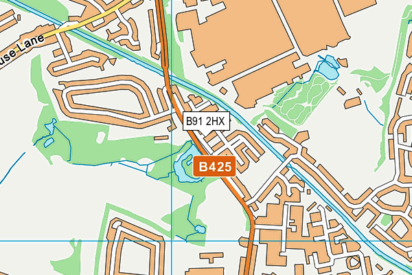 B91 2HX map - OS VectorMap District (Ordnance Survey) B91 2HX map - OS VectorMap District (Ordnance Survey)