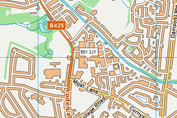 B91 2JY map - OS VectorMap District (Ordnance Survey) B91 2JY map - OS VectorMap District (Ordnance Survey)