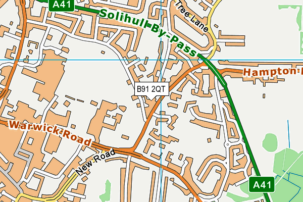 B91 2QT map - OS VectorMap District (Ordnance Survey) B91 2QT map - OS VectorMap District (Ordnance Survey)