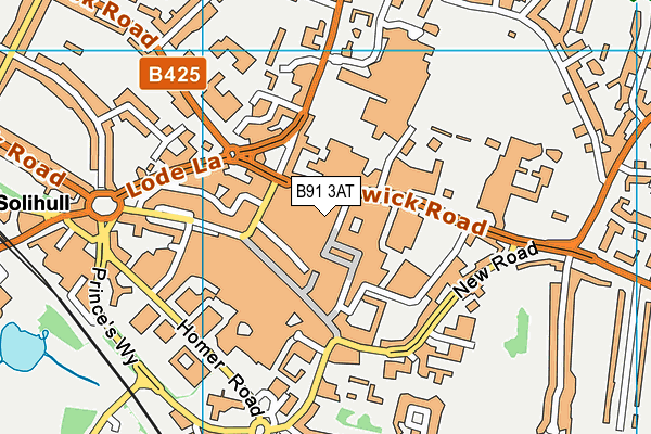 B91 3AT map - OS VectorMap District (Ordnance Survey) B91 3AT map - OS VectorMap District (Ordnance Survey)