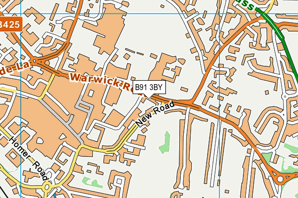 B91 3BY map - OS VectorMap District (Ordnance Survey) B91 3BY map - OS VectorMap District (Ordnance Survey)