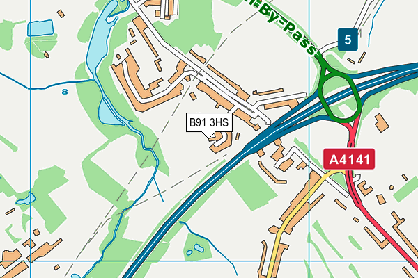B91 3HS map - OS VectorMap District (Ordnance Survey) B91 3HS map - OS VectorMap District (Ordnance Survey)