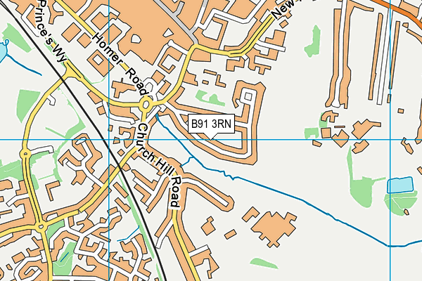 B91 3RN map - OS VectorMap District (Ordnance Survey) B91 3RN map - OS VectorMap District (Ordnance Survey)