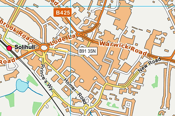 B91 3SN map - OS VectorMap District (Ordnance Survey) B91 3SN map - OS VectorMap District (Ordnance Survey)