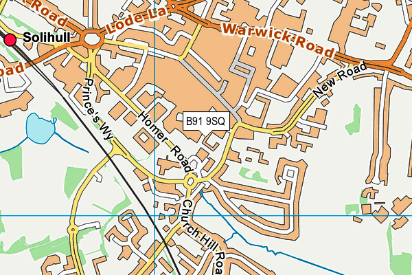 B91 9SQ map - OS VectorMap District (Ordnance Survey) B91 9SQ map - OS VectorMap District (Ordnance Survey)