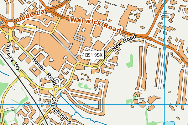 B91 9SX map - OS VectorMap District (Ordnance Survey) B91 9SX map - OS VectorMap District (Ordnance Survey)