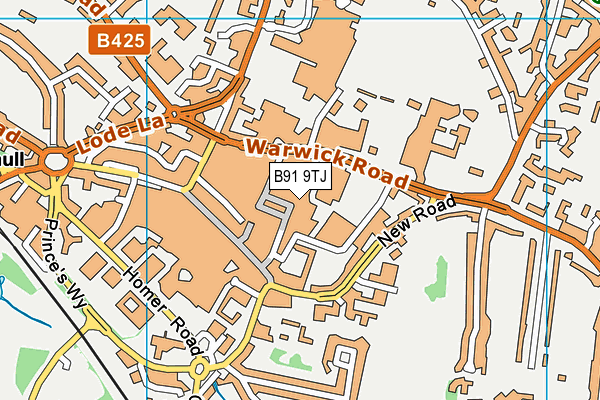 B91 9TJ map - OS VectorMap District (Ordnance Survey) B91 9TJ map - OS VectorMap District (Ordnance Survey)