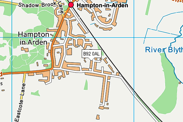 B92 0AL map - OS VectorMap District (Ordnance Survey) B92 0AL map - OS VectorMap District (Ordnance Survey)