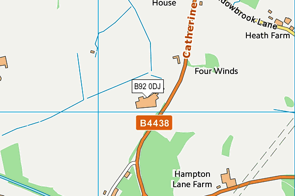 B92 0DJ map - OS VectorMap District (Ordnance Survey) B92 0DJ map - OS VectorMap District (Ordnance Survey)