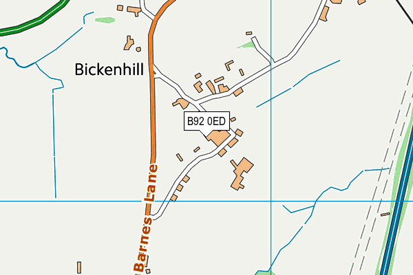 B92 0ED map - OS VectorMap District (Ordnance Survey) B92 0ED map - OS VectorMap District (Ordnance Survey)