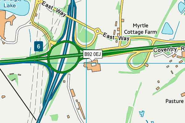 B92 0EJ map - OS VectorMap District (Ordnance Survey) B92 0EJ map - OS VectorMap District (Ordnance Survey)