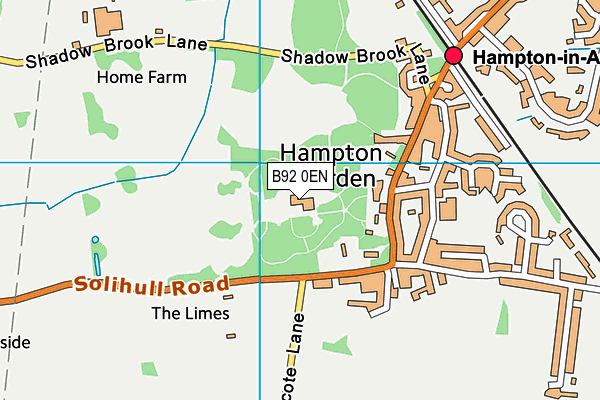 B92 0EN map - OS VectorMap District (Ordnance Survey) B92 0EN map - OS VectorMap District (Ordnance Survey)