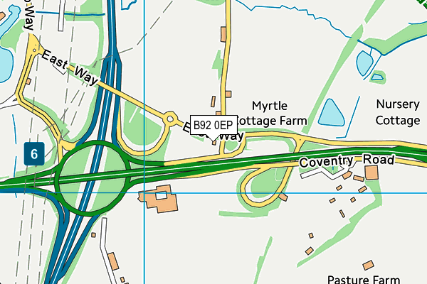 B92 0EP map - OS VectorMap District (Ordnance Survey) B92 0EP map - OS VectorMap District (Ordnance Survey)