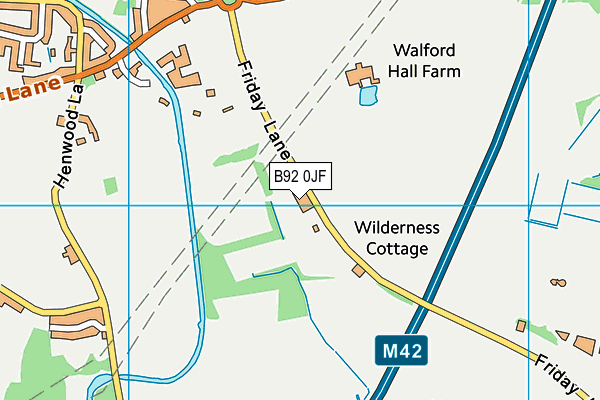 B92 0JF map - OS VectorMap District (Ordnance Survey) B92 0JF map - OS VectorMap District (Ordnance Survey)