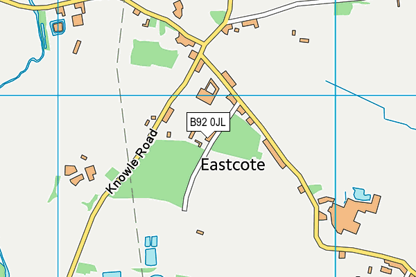 B92 0JL map - OS VectorMap District (Ordnance Survey) B92 0JL map - OS VectorMap District (Ordnance Survey)