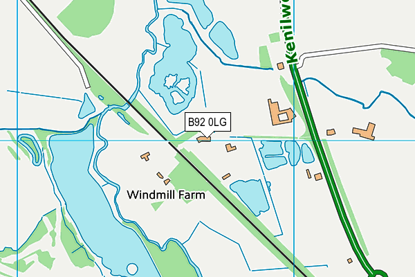 B92 0LG map - OS VectorMap District (Ordnance Survey) B92 0LG map - OS VectorMap District (Ordnance Survey)