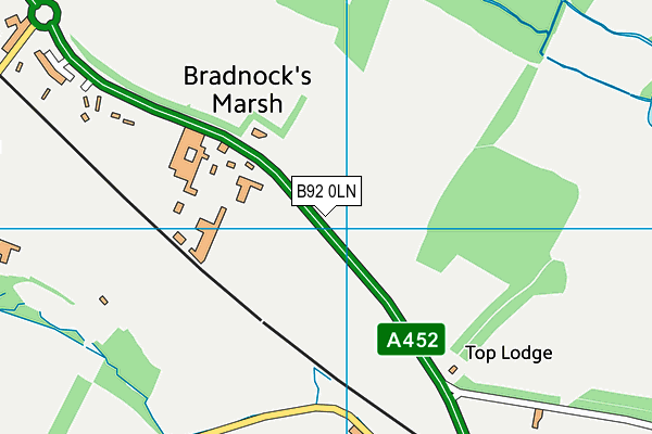 B92 0LN map - OS VectorMap District (Ordnance Survey) B92 0LN map - OS VectorMap District (Ordnance Survey)