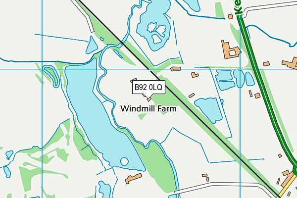 B92 0LQ map - OS VectorMap District (Ordnance Survey) B92 0LQ map - OS VectorMap District (Ordnance Survey)